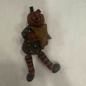 🌷Vintage Jack 'O Lantern Pumpkin Pin Brooch by Blossom Bucket